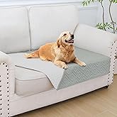 hyha Waterproof Dog Blanket, Soft Pet Bed Blankets, Waterproof Sofa Couch Cover for Dogs Washable, Reversible Pet Couch Covers for Sofa Furniture (30x53 Inch, Grey/Light Grey)
