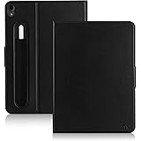 FYY New iPad Pro 12.9" 3rd Generation Case 2018 with Pencil Holder [Support Apple Pencile Charging] Luxury Cowhide Genuine Le