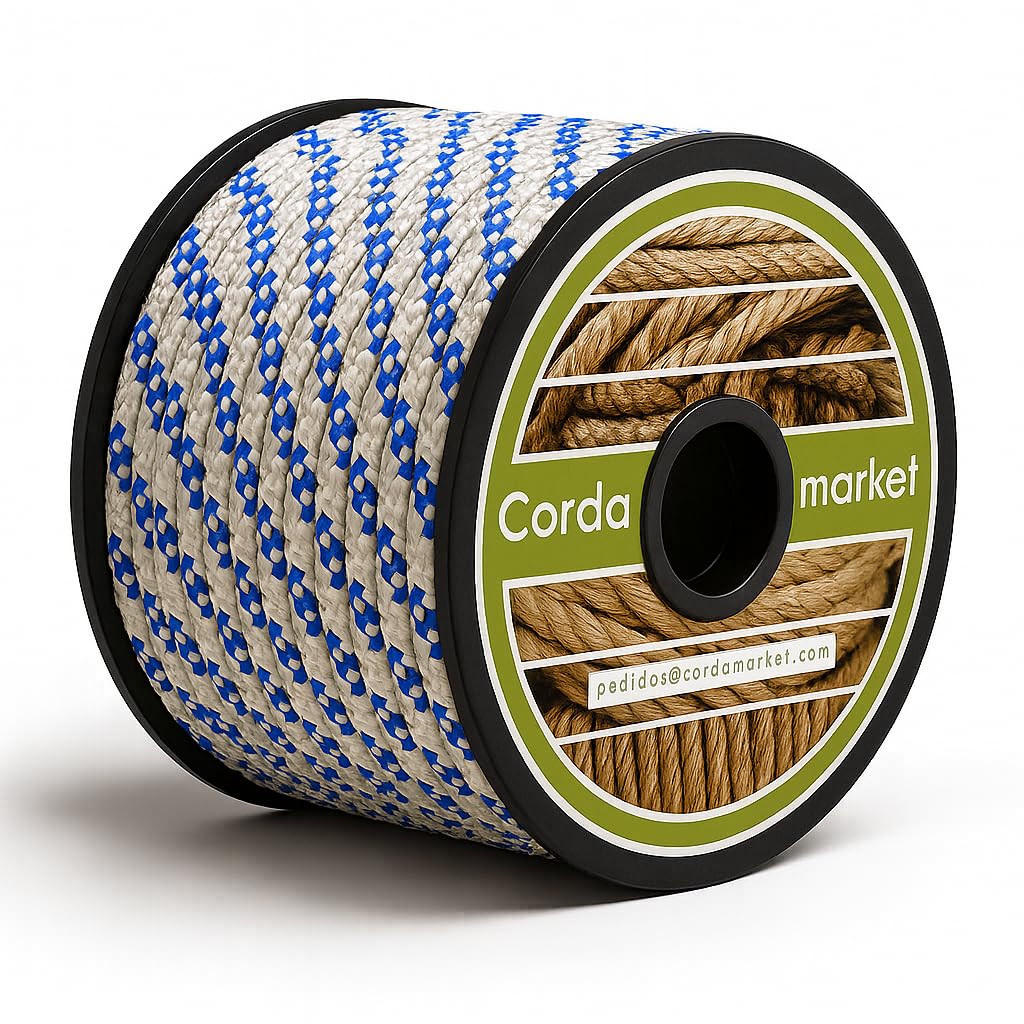 CORDAMARKET 8mm Rope Adult Unisex White 50m