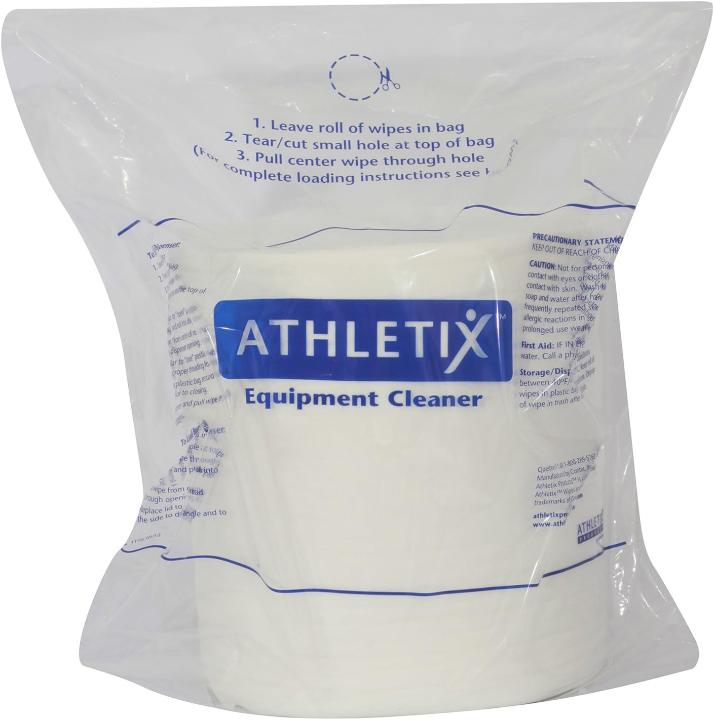 FIT1ST Athletix Cleaner Refill Wipes, 4 Rolls