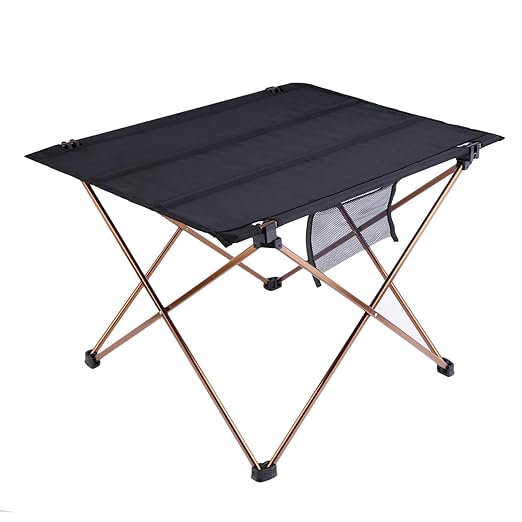 ATEPA Tavolo Da Campeggio Ultraleggero In Alluminio Pieghevole, Portatile 30kg Di Portata, Con Borsa, Per Picnic, Spiaggia, Viaggi, Tenda