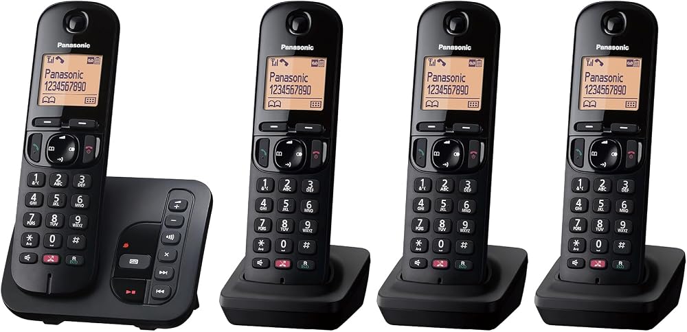 Panasonic KX-TGC264E Digital Cordless Phone with 18-Minute Answering Machine