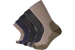 EnerWear Unisex 4/6P Pack Merino Wool Outdoor Hiking Trail Crew Sock