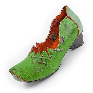 TMA Damen 8787 Echtleder Pumps Elfenlook