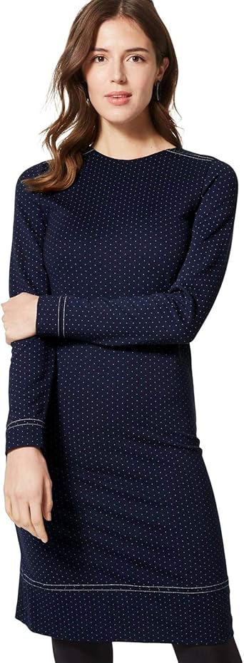 m&s navy shift dress