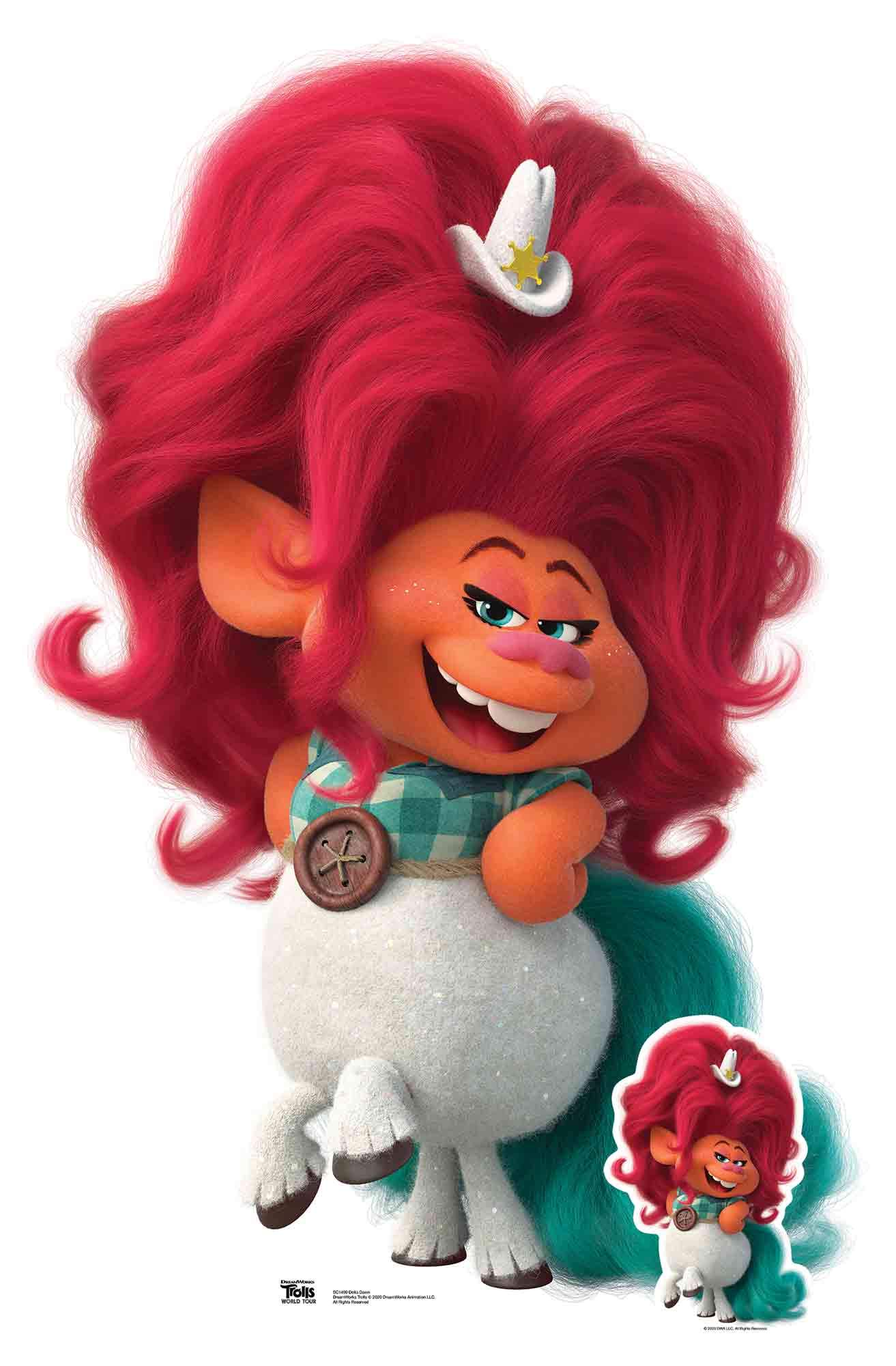 Star Cutouts SC1499 Delta Dawn Trolls Standee/StandUp/Cutout Height 136cm Width 91cm