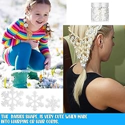 50 Pieces Mini Snowflake for Craft Tiny Resin Small