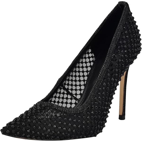 Amazon.com | Nine West Franca 3 Clear/Black 6 M | Pumps