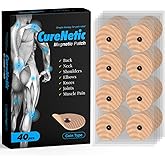 CureNetic - Magnetic Patch_Coin Type - 1,100 Gauss - Muscle Pain Relief, Magnetic Acupressure Patch, Magnetic Therapy - 40pcs - Made in South Korea