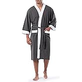 IZOD Men's Waffle Knit Kimono Robe