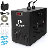 MLJHFC 42Gal Aquarium Chiller 1/10HP 160L Quiet Compressor Cooler | quiet compressor refrigeration, for coral reef, jellyfish, salamander tanks, hydroponic systems, stable cooling performance