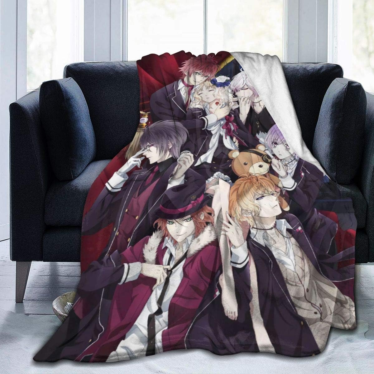 Chrrsty Ash Diabolik Lovers Soft Warm Blanket 3D Printing Super Soft Micro-Felt