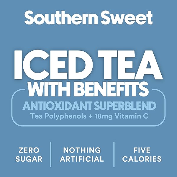 RYL ICED TEA, WALLEN’S SWEET TEA, ANTIOXIDANT SUPERBLEND, NO ARTIFICIAL INGREDIENTS, 16.0 FL OZ (12-PACK)