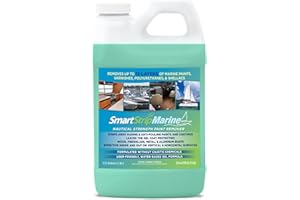 Dumond Smart Strip Marine Paint Remover, for Wood, Fiberglass, Metal & Aluminum Boats & More, Strip Up to 15 Layers of Polyurethane & Acrylic Top & Bottom, Works Inside & Out, 1/2 Gallon