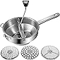 VEVOR Stainless Steel Food Mill with 3 Grinding Disks Rotary Food Mill with Comfortable Handle Vegetable Mill 2 Quart…