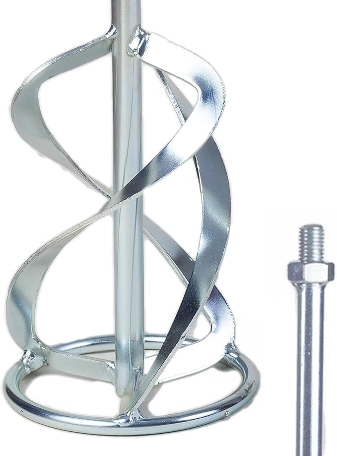 Extra Long Mixing Paddle Mixer 135 x 750mm M14 Thread Plaster Positive