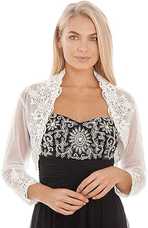 lace bolero jackets for evening dresses
