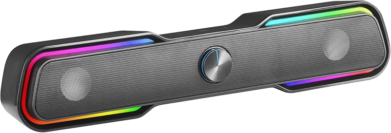 Barra de som para jogos mars msbx10w bluetooth 5.0 rgb