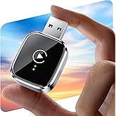 Redlake Wireless CarPlay Adapter for iPhone 2026 Wireless Apple CarPlay Adapter Mini Size with Cable USB & USB-C/Type-C Plug and Play Stable Connection and No Delay