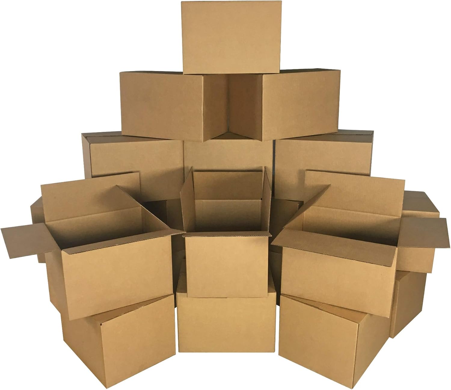 uBoxes Medium Moving Boxes (Medium Moving Boxes 18"x14"x12") : Box Mailers : Office Products