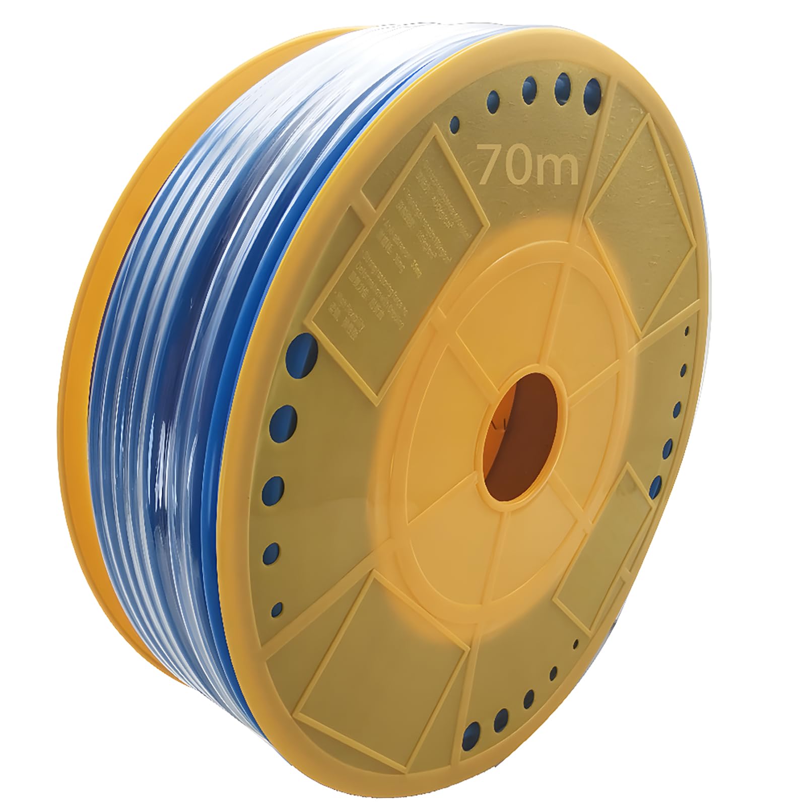 Dujelixa Flexible Polyethylene Pneumatic Hose (PE) OD 8mm x ID 5mm, Air Compressor Hose, Blue, 70m Roll