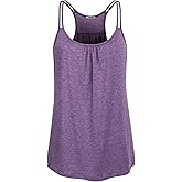 Hibelle Womens Scoop Neck Cute Racerback Yoga Workout Tank Top