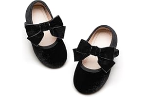 Kiderence Toddler Girls Dress Shoes Little Kids Mary Janes Ballet Flats Toddler