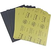 MAXAMN 1000 Grit Sandpaper, Wet Dry Sandpaper Sheets 9 x 11 Inches, Silicon Carbide Abrasive Sand Paper for Wood Furniture Finishing, Metal Sanding, Automotive Polishing, DIY Projects, 10 Sheets