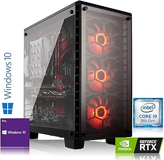 Memory PC High End Computer Intel i9-9900K 8X 3.70 GHz| RTX 2080 Ti 11GB 4K | Corsair Wasserkühlung + Netzteil | 64 GB DDR4 RAM | 1000 GB 970 EVO NVMe SSD + 4000 GB HDD Windows 10
