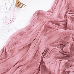 Socomi Cheesecloth Table Runner 10ft Gauze Boho