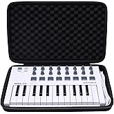 XANAD Hard Case for Arturia MiniLab 3/MkII 25/ Universal MIDI Controller(Black)