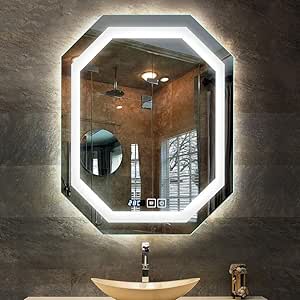 Espejo LED Maquillaje Inteligente Luz Espejo Baño Lavabo Montado en la