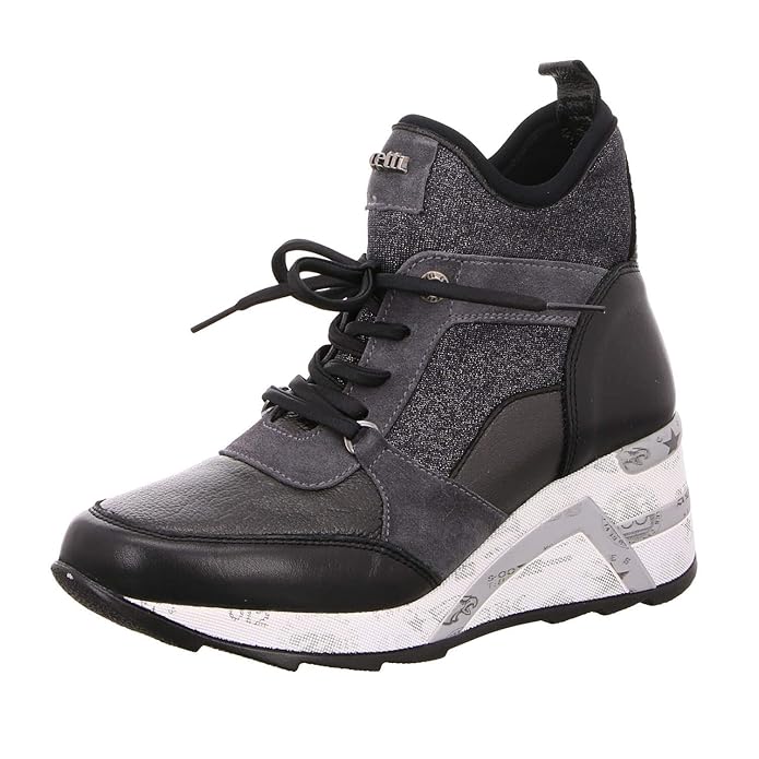 Cetti Damen Sneaker C1151 Sweet Lame Negro schwarz 548498