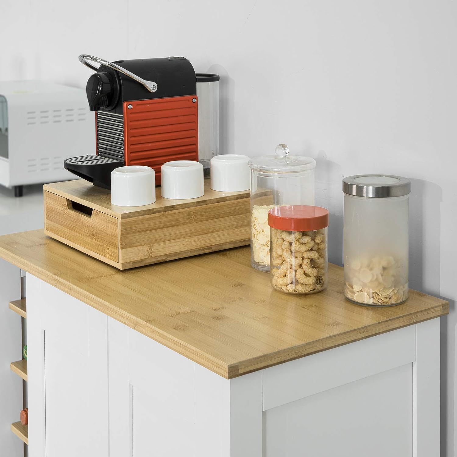 Arredamento SoBuy Mobile Cucina Credenza Soggiorno Moderna Bianco con