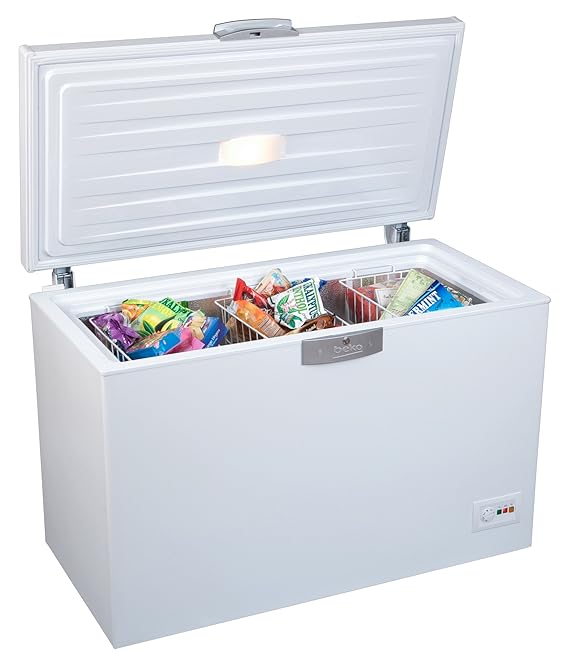 Beko HSA 29530 Gefriertruhe / A+ / 284 L Gefrieren / Innenbeleuchtung / Türschloss / Super-Gefrierschaltung / Temperaturregel
