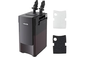 VEVOR 264GPH Canister Filter, 2-Stage External Aquarium Filter with Powerful Pump, Quite Water Circulation Cleaning Machine w