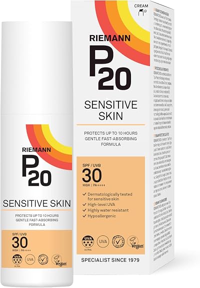 RIEMANN P20 SPF30 Sensitive Sun Cream 100ml UVA Protection 10h