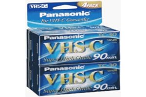 Super High-Grade VHS-c Videocassette 4 Pack