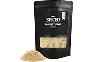 RHYTHM AROMATICS SPICED Ground Rosemary Leaves, 5 Oz of Ground Dried Rosemary Leaves in Closable Bag for Cooking, Great for Seasoning Blends, Dry Rubs, and Vegetable Dishes
