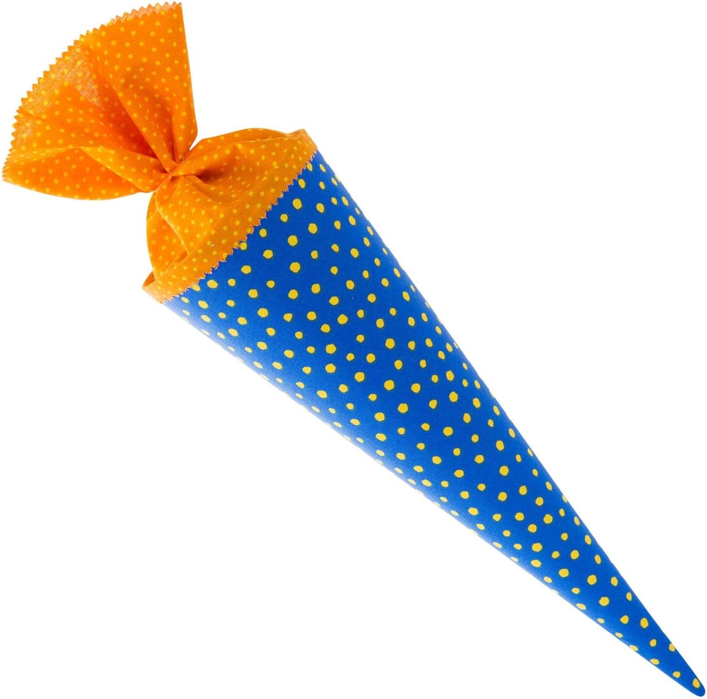 goldbuch 93553 Fabric School Cone, Sugar Cone with Polka Dot Pattern, Sibling School Cone 35 cm, Sibling Bag - Image 3