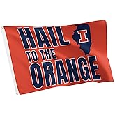 Desert Cactus University of Illinois Flag - 3 x 5 Feet Fighting Illini U of I Banner, Indoor/Outdoor Durable Fabric Display (Style M1)