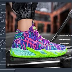 Wqsugnt Mens Multicolor High Top Basketball Shoes
