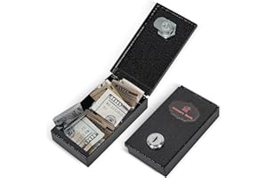 Meudid Metal Box for Gambler - Winners Bank Portable Safe Casino Money Pocket Sized Cash Box with Key Go Home Money