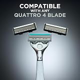 Wilkinson Sword Quattro Essential 4 For Men Sensitive Titanium Razor 12 Refills view 8