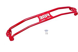 BMR Suspension Strut Tower Brace, Tubular, Steel, Red Powder Coat, compatible Chevy Camaro 2011-15, Each