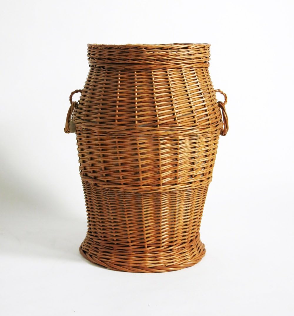 Franz Müller Wäschebehälter rund, gesottene Weide, Höhe 60 cm, 78140