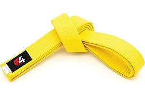 G4 VISION Black Karate Belts Martial Arts Uniform Ranking Taekwondo Karate Judo BJJ Colored Ranking Belt Aikido Kempo Sports for All Purpose