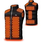 Heated Vest for Men Women, Lightweight Heated Jacket with Adjustable Temperature, USB Rechargeable Electric Heating Clothing for Outdoor, Hiking, Motorcycle, Hunting (Battery Pack Not Included), L