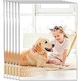 DZZ 11x14 frame Clear Acrylic 11 x 14 picture frame,High Transparent Photo Frame,frames 11x14 for Photo Poster Canvas Certificate Document Gallery,Set of 6