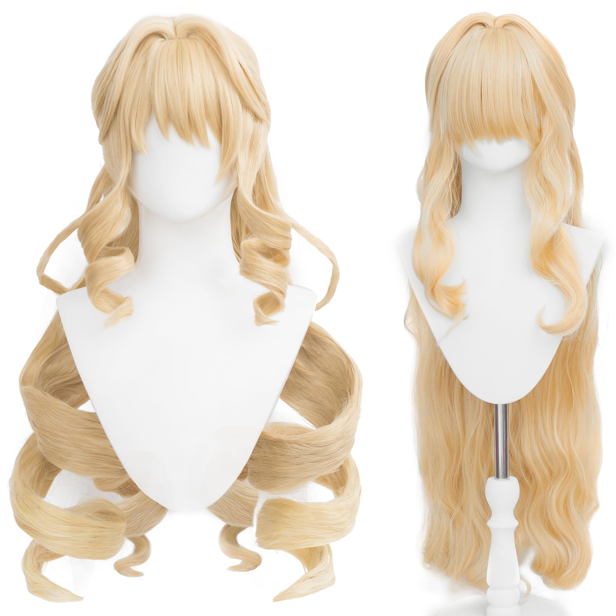maysuwell Cosplay Wig for Anime Wigs Short Blonde